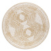 Kusový koberec Gemini 106032 Ochre kruh z kolekce Elle – na ven i na doma - 100x100 (průměr) kru