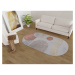 Umývateľný koberec v oranžovo-krémovej farbe 120x180 cm Oval – Vitaus