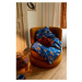 Modré predĺžené obliečky na jednolôžko z bavlneného saténu 140x220 cm Grand Pleasantly - JUNA