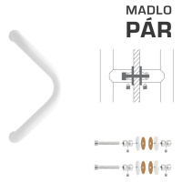 WA - MADLO M6 WA/A-S-SKLO pár 300 mm, Ø 30 mm