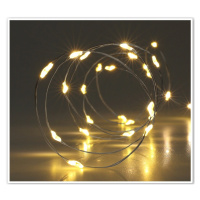 Svetelný drôt Silver lights 40 LED, teplá biela, 195 cm