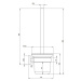 Deante Jasmin, nástenná toaletná WC kefa, chrómová, DEA-ADJ_0711