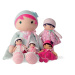 Kaloo bábika pre bábätká Rose K Tendresse 18 cm v pásikavých šatách z jemného textilu v darčekov