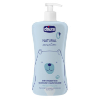 CHICCO Natural Sensation Šampón na vlasy a telo s aloe a harmančekom 0m+, 500 ml