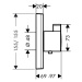 Hansgrohe ShowerSelect, termostatická batéria Highflow pod omietku, chrómová, HAN-15760000