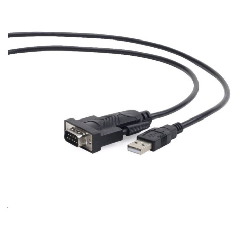 Kabel Cablexpert UAS-DB9M-02 adapter USB-serial 1,5m 9 pin (com), černý