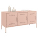vidaXL TV skrinka ružová 100,5x39x50,5 cm oceľ