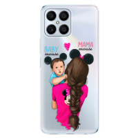 Odolné silikónové puzdro iSaprio - Mama Mouse Brunette and Boy - Honor X8