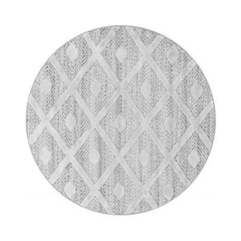 Kusový koberec Pisa 4707 Grey kruh - 120x120 (průměr) kruh cm Ayyildiz koberce