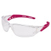Dámske dielektrické ochranné okuliare Oyre Lady - farba: dymová/ružová