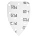 Brúsny papier na suchý zips delta 140 x 140 x 80 mm, K120, 5 ks, s otvormi 54H013 GRAPHITE