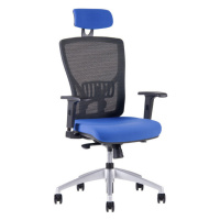 Ergonomická kancelárska stolička OfficePro Halia Mesh Farba: modrá, Opierka hlavy: s opierkou
