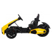 mamido Detská elektrická motokára XR-1 žltá