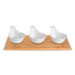 Lamart LT9219 4-dielna servírovacia súprava misiek Bamboo, 27 x 12 cm