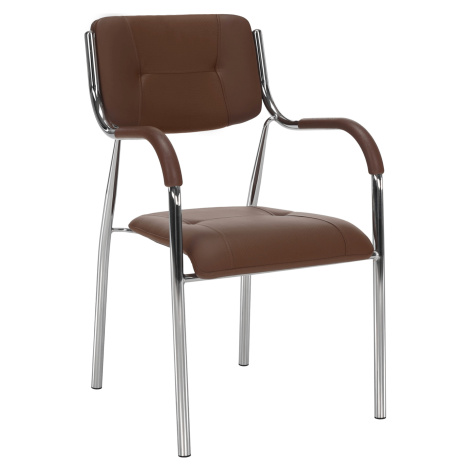 Stohovateľná stolička, hnedá, ILHAM Tempo Kondela