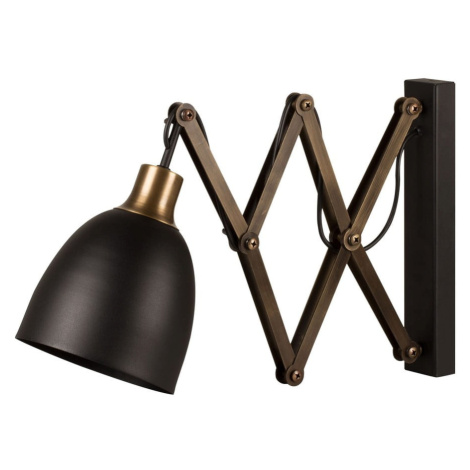 Nástenné svietidlo v čiernej a bronzovej farbe ø 16 cm Sivani – Opviq lights