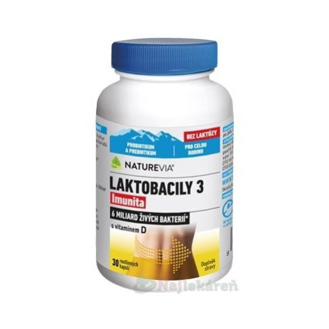 NatureVia Laktobacily 3 Imunita 30 kapsúl