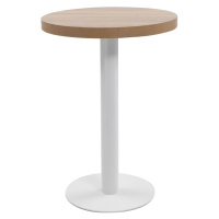 vidaXL Bistro stolík bledohnedý 60 cm MDF