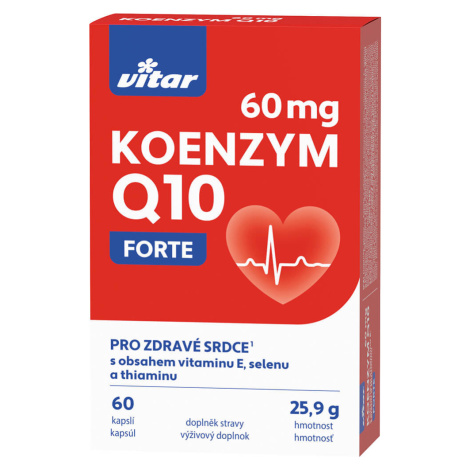 VITAR Koenzým Q10 60 mg + E + Se + thiamin 60 kapsúl