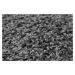 Kusový koberec Color Shaggy šedý kruh - 120x120 (průměr) kruh cm Vopi koberce
