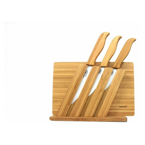 Sada keramických nožov + bambusové doštičku Lamart