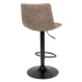 Norddan Dizajnová barová stolička Dominik svetlohnedá