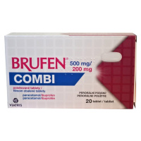 Brufen Combi 500 mg/200 mg na liečbu miernej až stredne silnej bolesti 20 tabliet