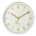 Hama 186302 Golden, stolné hodiny, tichý chod, biele