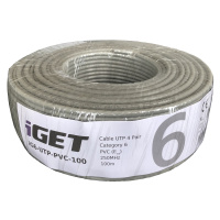 Síťový kabel iGET CAT6 UTP PVC Eca 100m/box