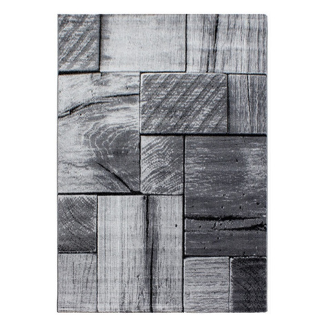 Kusový koberec Parma 9260 black - 80x300 cm Ayyildiz koberce