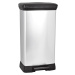 Kôš Curver® PEDAL BIN, 50L, 29x39x73 cm, čierny/strieborný, na odpadky