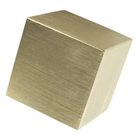 Moderné nástenné svietidlo zlaté - Cube QAZQA