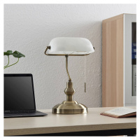 Lindby Profina lampa na písací stôl, bronzová