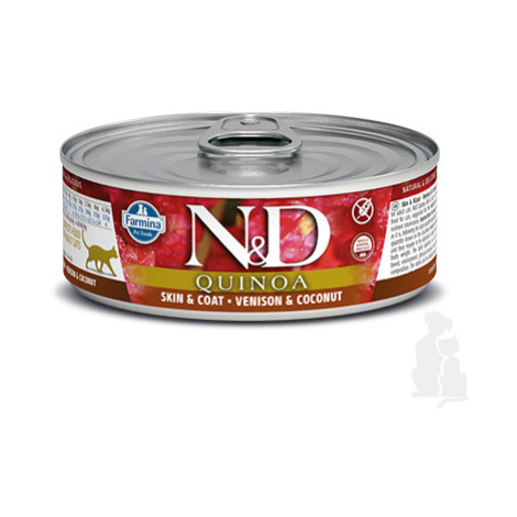 N&D CAT QUINOA Adult Venison & Coconut 80g + Množstevná zľava 1+1