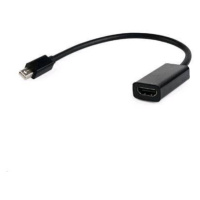 Cablexpert kábel redukcia miniDisplayport na HDMI, M/F, čierna