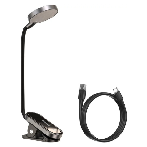 Svietidlo Baseus (DGRAD-0G) Comfort Reading Mini Clip Lamp (dark gray) (6953156223523)