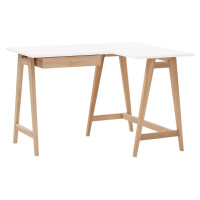 Pracovný stôl s bielou doskou 85x115 cm Luka - Ragaba