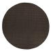 Čierny vonkajší koberec Floorita Tatami, ø 200 cm