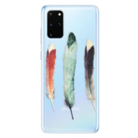 Odolné silikónové puzdro iSaprio - Three Feathers - Samsung Galaxy S20+