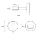 SAPHO XR802 X-round mydlovnička magnetická, chróm