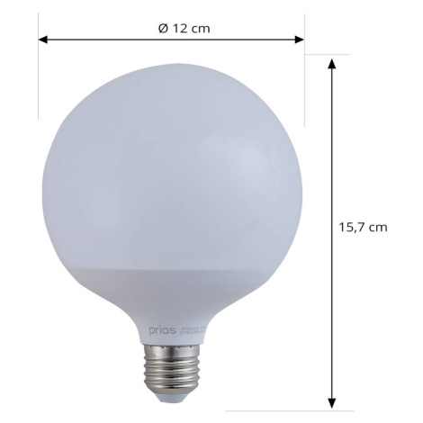 LUUMR Smart LED, E27, G125, 9W, RGB, Tuya, WLAN, matná, CCT