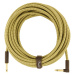 Fender Deluxe Series 25' Instrument Cable Tweed Angled