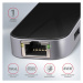 AXAGON USB hub 3x USB-A, HDMI, RJ-45 kábel USB-C