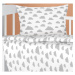 Bellatex Detské bavlnené obliečky Agáta Mráčiky sivá, 90 x 135 cm, 45 x 60 cm