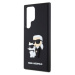 Karl Lagerfeld 3D Rubber Karl and Choupette Zadný Kryt pre Samsung Galaxy S24 Ultra Black