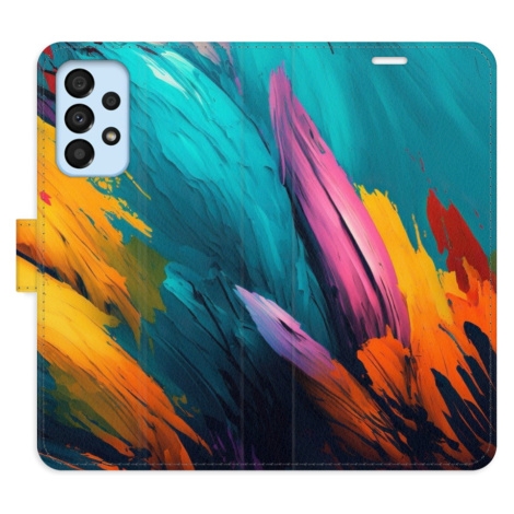 Flipové puzdro iSaprio - Orange Paint 02 - Samsung Galaxy A33 5G