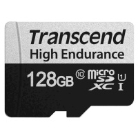 Karta TRANSCEND MicroSDXC 128 GB 350V, vysoká odolnosť