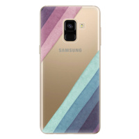 Odolné silikónové puzdro iSaprio - Glitter Stripes 01 - Samsung Galaxy A8 2018