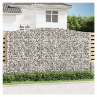 vidaXL Oblúkový gabionový kôš 4 ks 400x50x220/240cm pozinkované železo