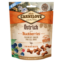 CARNILOVE Dog Crunchy Snack Pštros s černicami s čerstvým mäsom 200 g